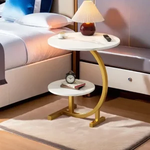 1pc Luxury Minimalist Round Side Table, Select your colors