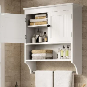 Wall Cabinet with Adjustable Shelf & Doors