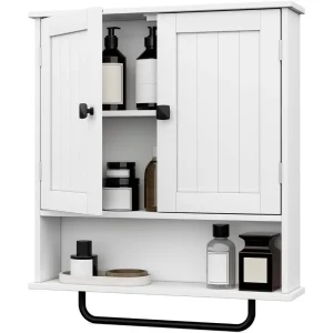 Modern Storage Cabinet with 2 Doors and Adjustable Shelf